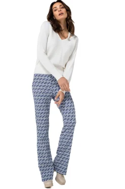 1550-29 / Comfortabele Broek, Bootcut, Normal Waist, Pop-Art Print><noscript><img width=