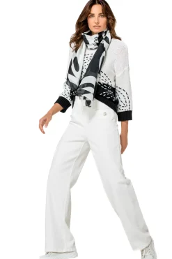 1502-91 / Comfortabele Broek, Jeanslook, Recht Been, High Waist><noscript><img width=