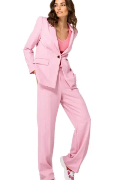 1553-71 / Comfortabele Citylook Broek, Recht Been, Normal Waist><noscript><img width=