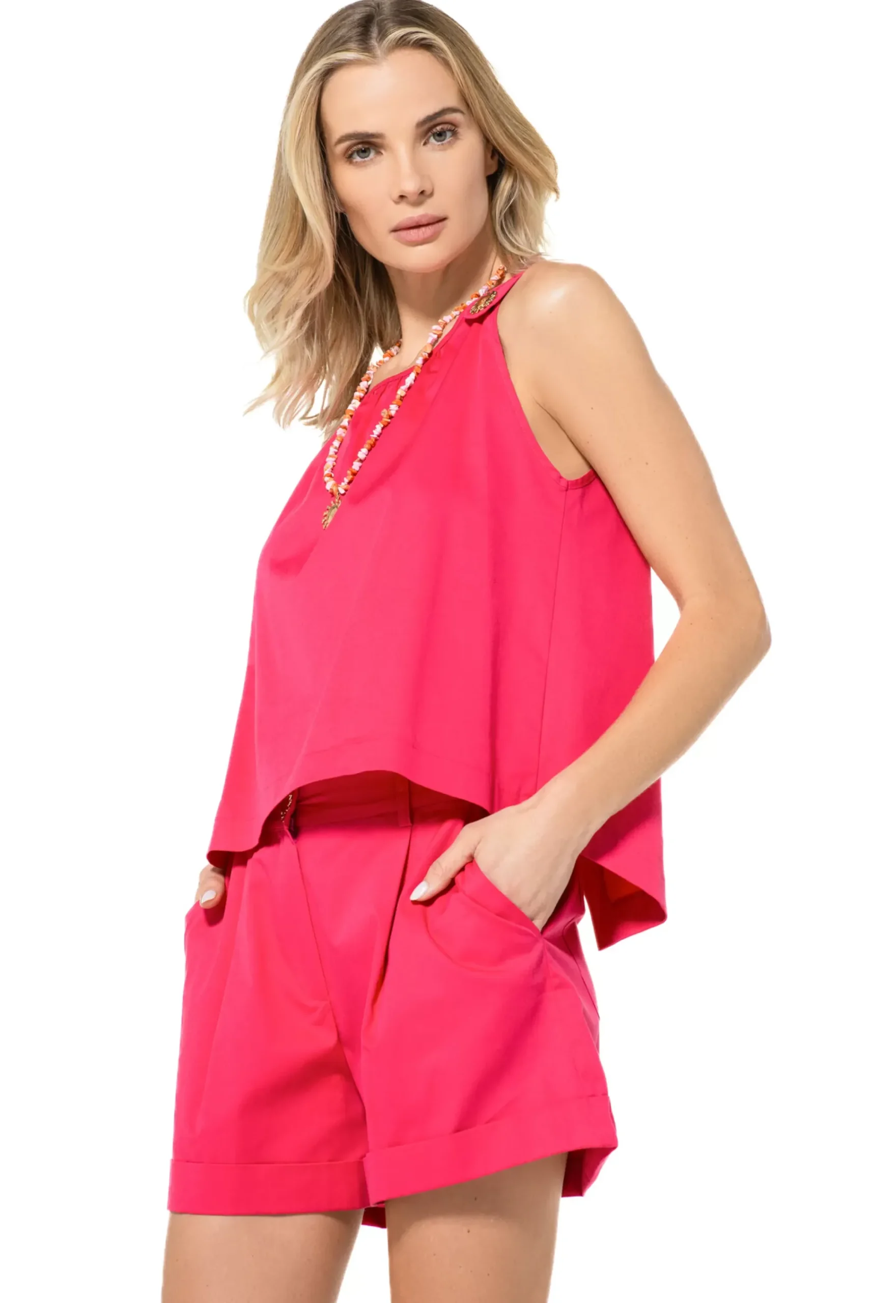 3673-74 / Comfortabele Top Met Rugeffect>Caroline Biss Sale