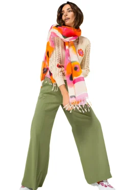 1569-60 / Comfortabele Wijde Broek In Katoen, Normal Waist><noscript><img width=
