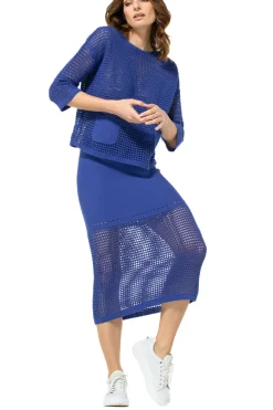 3213-26 / Doorzichtige Gehaakte Lange Pull>Caroline Biss