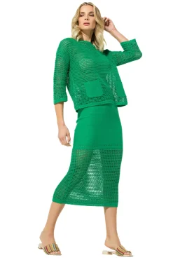 3213-61 / Doorzichtige Gehaakte Lange Pull>Caroline Biss Best