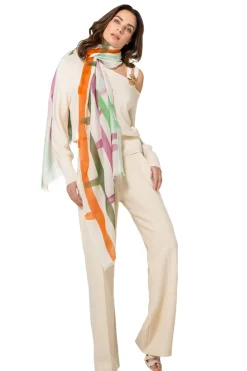 1257-34 / Elegante Fijn Gebreide Pull Met Schoudereffect>Caroline Biss Discount