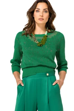 1267-62 / Elegante Half Doorschijnende Pull><noscript><img width=