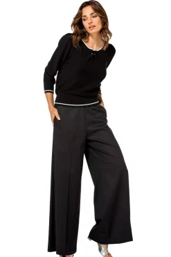 1248-10 / Fijn Gebreide Bicolor Pull><noscript><img width=