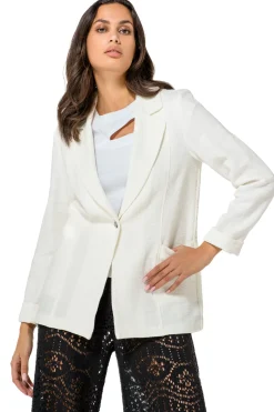 1884-91 / Rechtvallende Blazer In Fijne Bouclette><noscript><img width=