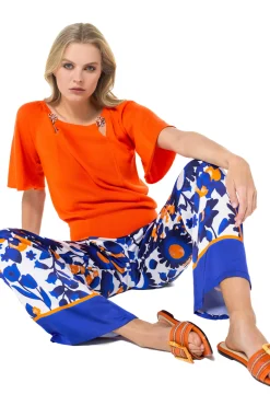 1571-29 / Soepelvallende Broek, Recht Been, Normal Waist><noscript><img width=