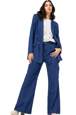 1512-24 / Soepelvallende Cargojeans, Wijd Been, Normal Waist><noscript><img width=