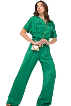 1527-62 / Soepelvallende Geklede Broek, Recht Been, Mid Waist><noscript><img width=