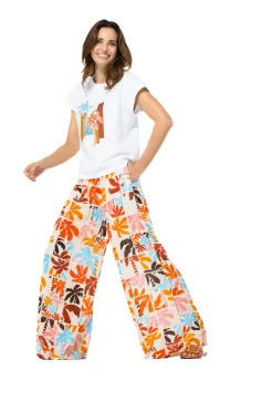 3569-89 / Soepelvallende Palazzo Broek, Normal Waist><noscript><img width=