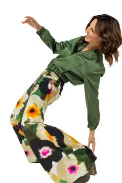 1537-69 / Soepelvallende Palazzobroek, Normal Waist>Caroline Biss Discount