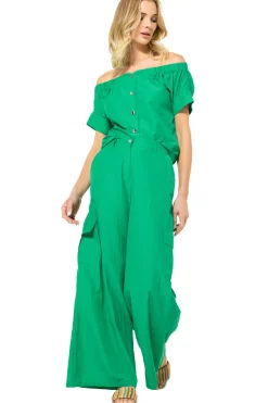 3554-61 / Wijde Broek Katoenmix, Normal Waist><noscript><img width=
