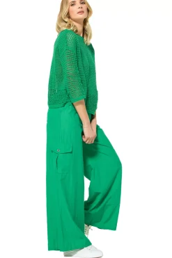 3554-61 / Wijde Broek Katoenmix, Normal Waist><noscript><img width=
